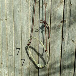 Handmade Round Nose Lariat Rope "Cowboy Cavesson" - Western Horse Training